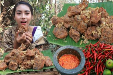 Amazing cooking ribs pork crispy with chili sauce recipe - Amazing video