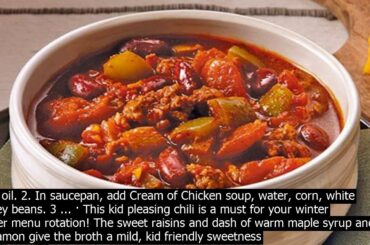 Kid pleasing chili this everyday chili recipe is called everyday not only because its easy