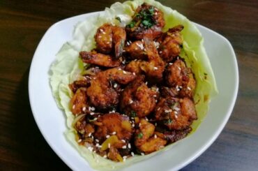 Chilli Garlic Prawns Recipe|| Easy Garlic prawns ||Yummy