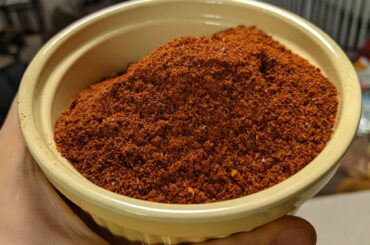 Homemade chili powder for our Superbowl chili. Threw out all my grocery store chili powder.
