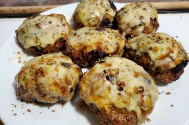 Truffle hot sauce burgers grilled in a T-storm