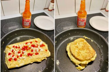 The TikTok sandwich with feta, chilli salt and a dash of Marie’s.