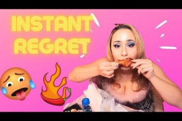 SPICY KOREAN WINGS CHALLENGE (like bdsm for the mouth...)