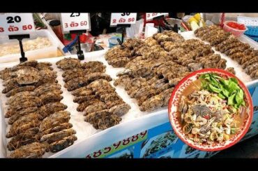 RAW CRAB MANGO SALAD Blue Crab Fresh Seafood Crab Mango Spicy Salad Street Food | Food News Video
