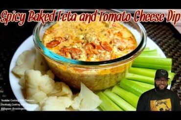 Spicy Baked Feta and Tomato Cheese Dip
