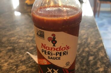 My mother in law introduced me to this international brand of hot sauce. Love this flavor. Though at home, I can only find “hot”. Still tasty.