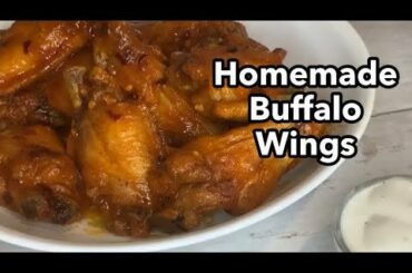 Made Hot n’ Spicy Buffalo Chicken Wings. Making more for Super Bowl Sunday!