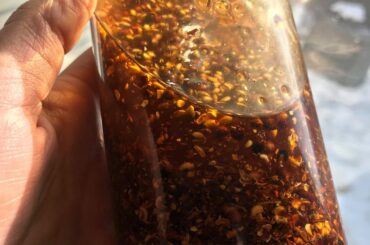 Homemade sichuan chili oil