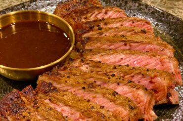 Drip sauce co. black garlic hot sauce also great with steak.