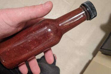 Finished up a batch of blueberry ghost pepper sauce, and holy shit it's so good