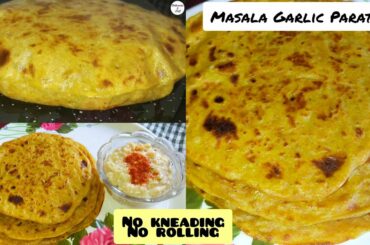 How to make chilli garlic paratha | masala garlic paratha recipe