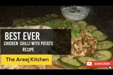 #chickenchilliwithpotato The delicious chicken chilli with potato| very easy recipe and super tasty