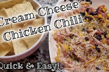 CREAM CHEESE CHICKEN CHILI | QUICK AND EASY RECIPES | INSTANT POT CHICKEN RECIPE