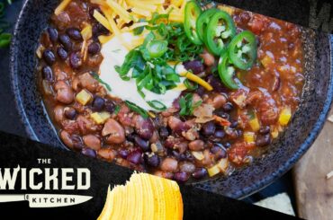 Spicy Smoky "Meaty" Vegan Chili | 1-Pot Meal! | The Wicked Kitchen