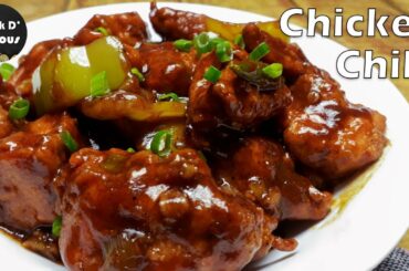 Chicken Chilli | Restaurant Style Chilli Chicken Recipe | Chicken Recipe | Cook D Licious