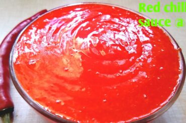 Red chilli sauce | Red chilli sauce recipe | How to make Red chilli sauce in kannada | Red Chilli