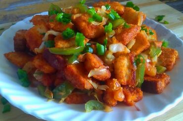 Bread Chilli Recipe|Kids Breakfast Recipe | Chilli Bread | Indian Tadka