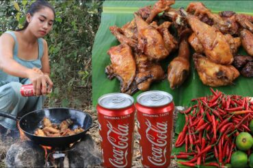 Amazing cooking chicken roasted with coca cola and chili sauce recipe - Amazing cooking