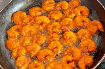 Prawns Freid Chilli Recipe// Very tasty And Easy Method