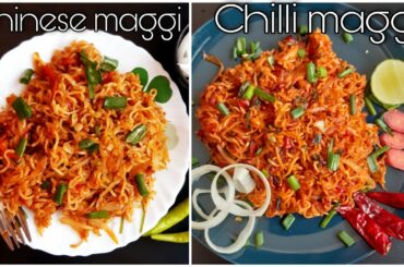 2 types of maggi recipes | Chinese maggi | Chilli maggi | DEVASYA'S KITCHEN