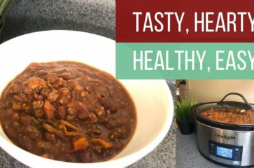 BEST HOMEMADE CROCKPOT CHILI (Tasty Family Meals)