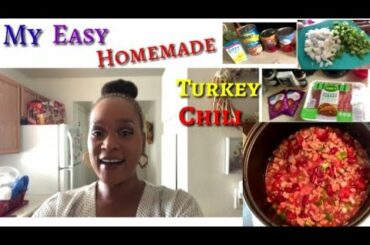 My Easy Homemade Turkey Chili Recipe