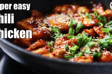 CHILI CHICKEN RECIPE | INDO-CHINESE STREET FOOD| RESTAURANT STYLE CHILLI CHICKEN |BY KRAFTED KITCHEN