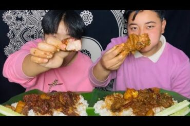 SPICY PORK with Special Chilli, Local Chicken MUKBANG | with recipe | Meitei Mukbang