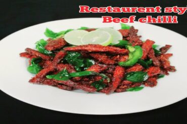Beef chilli | Restaurent style beef chilli @home | kerala style beef chilli | easy  beef recipes