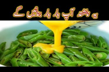 10 Minute Recipe ||Easy Breakfast Recipes ||Green Chilli Omelette Recipe by Kitchen With Zarmeen.