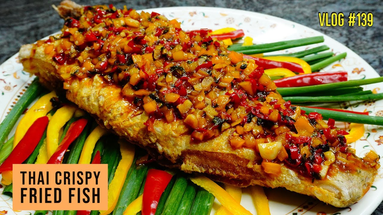 Thai Crispy Fish with Tamarind Sauce | Fried Fish with Chili Sauce
