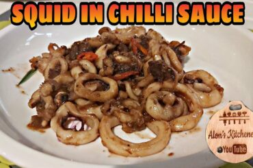 SQUID IN CHILLI SAUCE | EASY AND QUICK RECIPE | OFW HONGKONG | Alon's Kitchenette