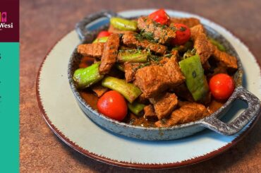 How to make tasty and quick Beef Chilli | Leckere Gulasch Streifen mit Pepperoni