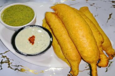 Mirchi Fry / Green Chilli Fry / Bhajiye / Mirchi Bhaji /Chatpati Mirchi Fry/ Easy Ramadan Recipe