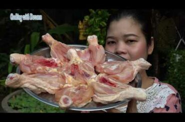 Yummy grill chicken thigh with chili recipe  /  Real life cooking