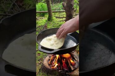 Forest cooking Easy Chilli Tortillas _ Bushcraft cooking recipes _ Outdoors camping _ Food porn #55
