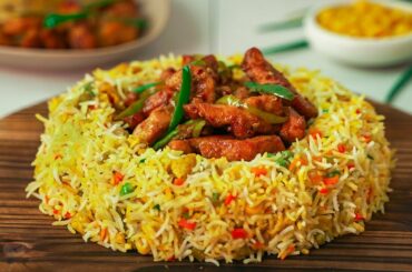 Chicken Chilli Dry With Fried Rice By SooperChef