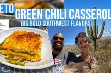 Keto Green Chili Casserole #KetoRecipes #LowCarbRecipes