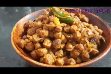 chilli soya roast/north indian recipe /in malayalam with English subtitles