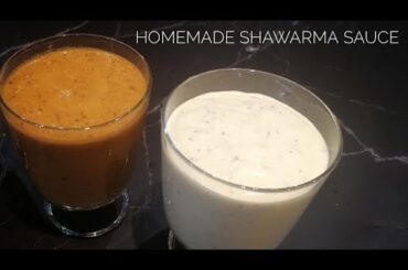 Shawarma Sauce Recipe | DIY Easy Dipping Sauces | Shawarma Red Chilli Sauce, White Sauce #shorts