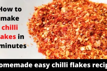 Homemade easy chilli flakes recipe #Chilliflakes #easy #homemade