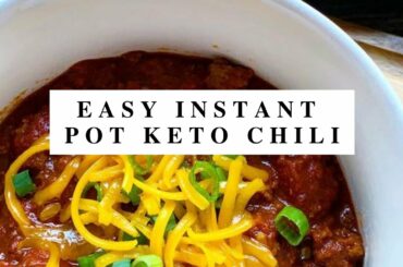 Easy Instant Pot Keto Chili|Keto Recipes|Keto Diet For Everyone