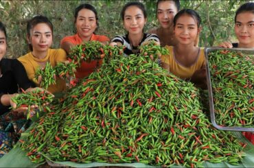 Wow amazing cooking ribs pork soup with green chili recipe in my homeland