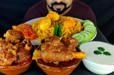 EGG BIRYANI, MUTTON ROGAN JOSH, YOGURT, SALAD, GREEN CHILI ASMR MUKBANG EATING SHOW | #LiveToEATT