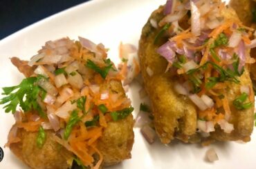 Street style chilli bajji chat | Evening recipes | Bajji chat | Winter recipes | Street style foods