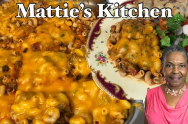 How to Make Homemade Chili Mac with Ground Beef | Gourmet Mac and Cheese Recipe | Mattie's Kitchen