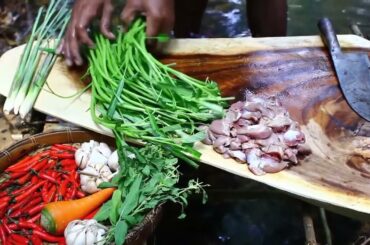 Cooking Chicken Liver n Heart Recipe with Chili,morning glory for Food