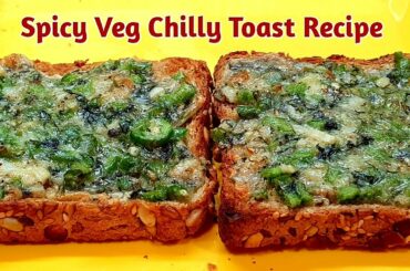 Spicy Veg Chilli Toast At Home #shorts