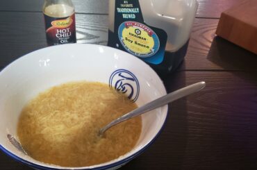 hangover egg drop w chili oil