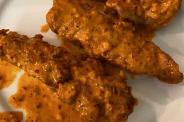 Murder wings, 5 blended habaneros, many many dried Pequins, franks red, and butter